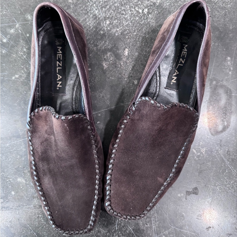 Mezlan -Kelly- Men's Dark Brown Suede Slip-Ons